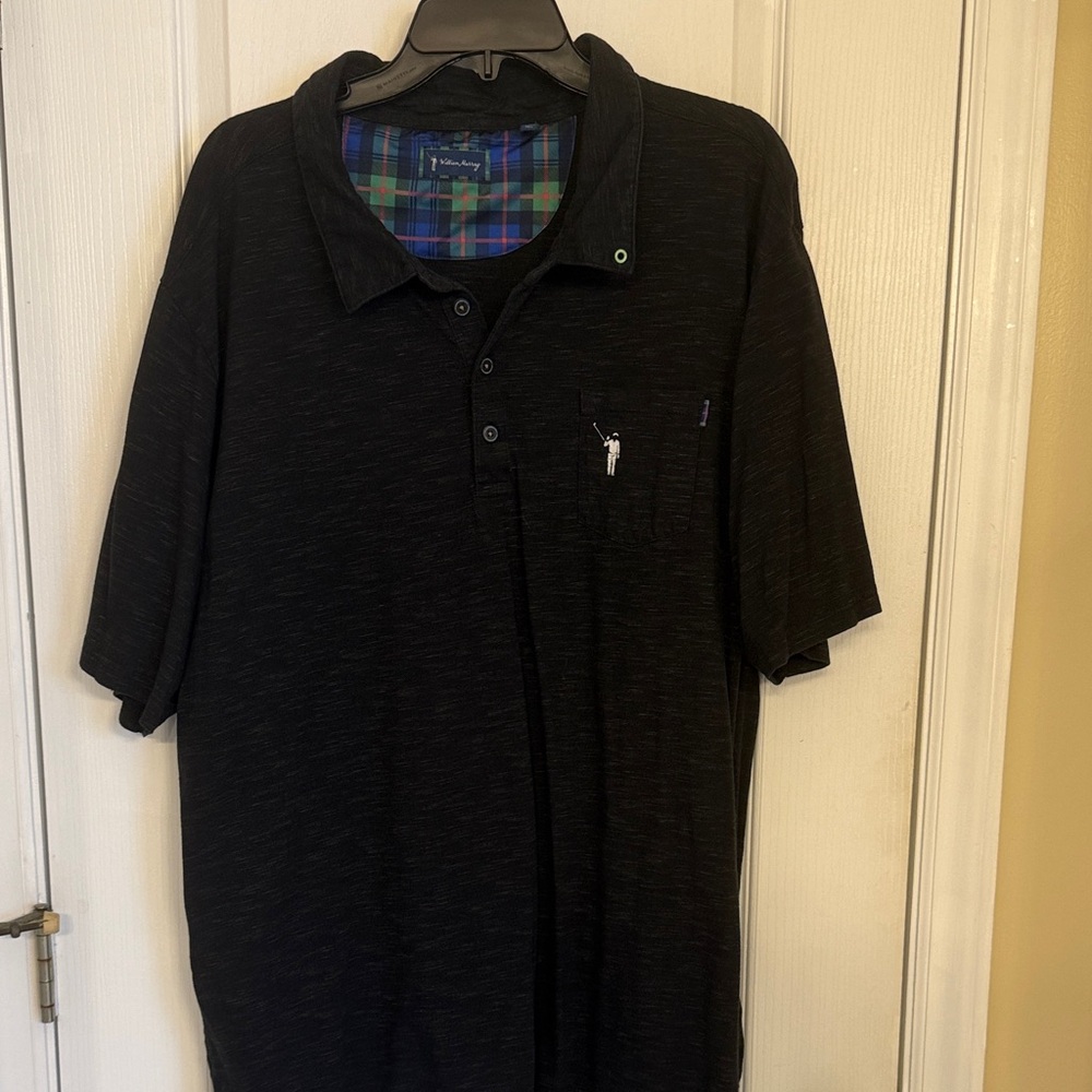 William Murray Men's Black Polo Shirt